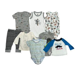 Baby Boy Clothes Lot 3-6M & 0-3M Carter’s Gerber Absorba Tops Bodysuits Pants